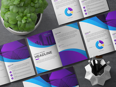 Modern Bi-fold brochure template (download now)