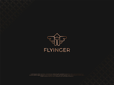 Flyinger premium logo