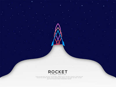 Rocket logo branding colorful graphic design identity lineart logo logo modified logodesign logoinspiration logotype modernlogo rocket trendy uidesign ux