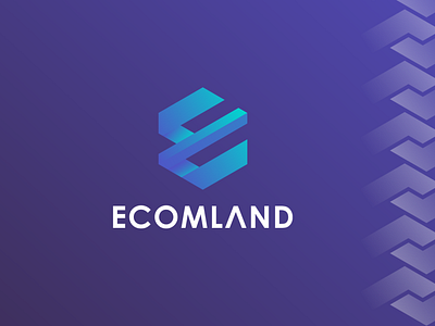 Ecomland web conference logo branding colorful e icon e letter logo ecommerce logo icon design logo logo design minilalist logo minimal logo modern logo ui