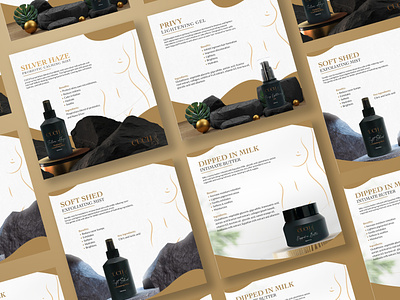 Beauty product Booklet design