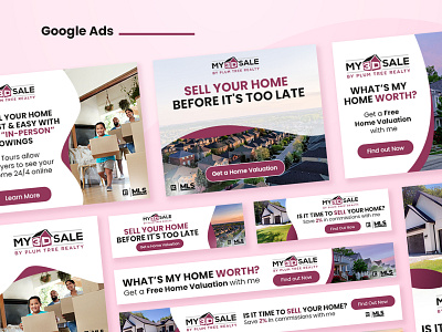 Google display ads ads ads banner banner banner design display ads gdn banners google ads graphic design home banner home sell ui design web banner website