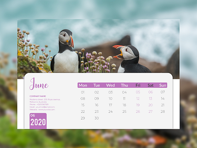 2020 Calendar 2020 branding calendar fashion grphic design