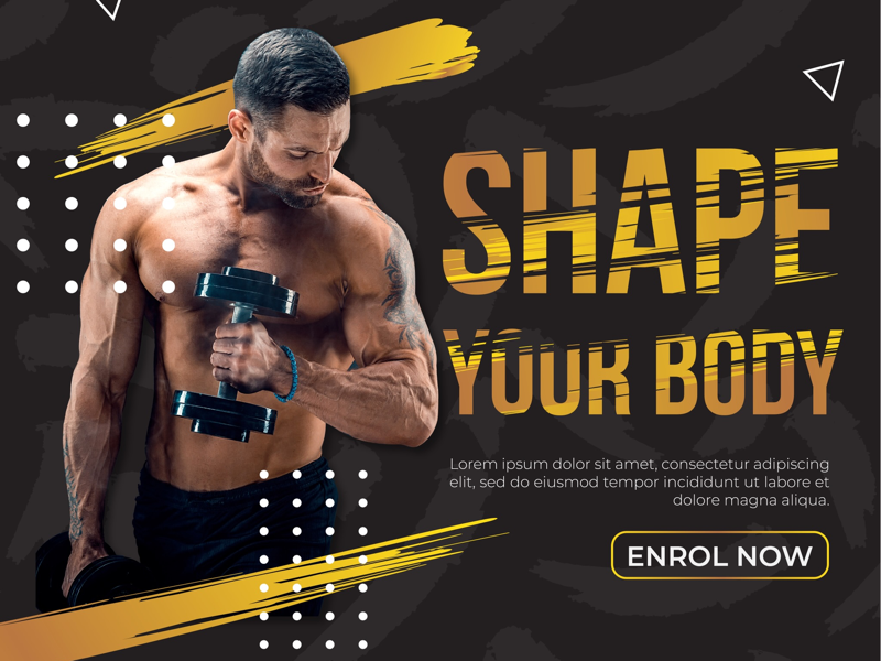 Gym Banner Design Designs Themes Templates And Downloadable Graphic