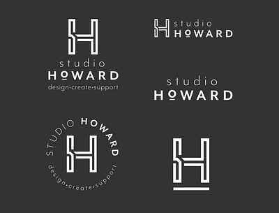 Studio Howard Logo branding clean design graphic design icon illustration logo minimal monogram typography vector