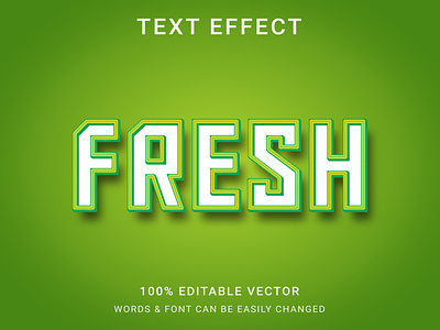 3D Full Editable Text/Type Effect Mockup Template