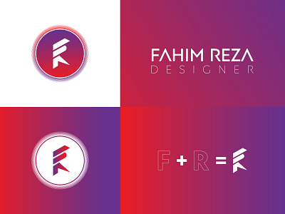 Personal Logo For FR Letter a logo brand branding creative logo design design design tools icon illustration logo logo design logo designer personal type vector