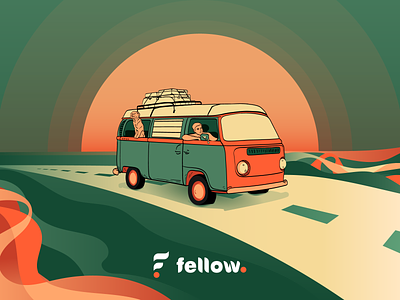 Fellow. - Carpool Illustration carpool carpooler carpooling design fellow. flat icon illustration illustrator ride sharing vector