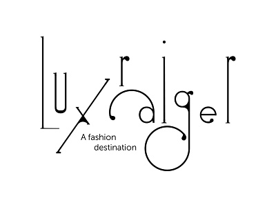 Luxraiger logo branding label lettering logo logotype luxury typography vector