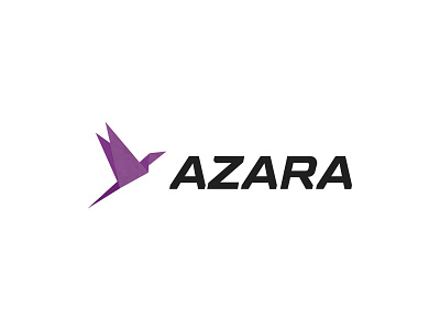 AZARA brand branding design flat icon illustration logo logotype minimal typography vector