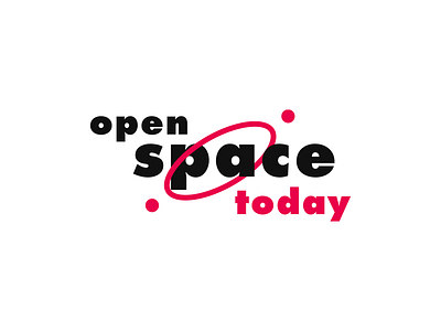 Open Space Today logo brand design flat icon illustration logo logotype minimal space vector web