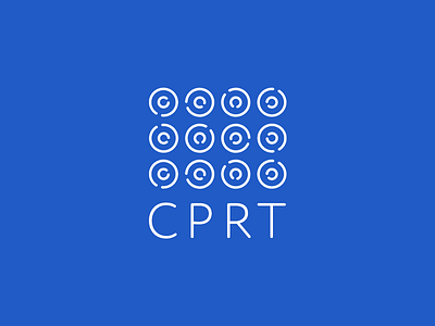 CPRT company logo blue brand design elipse flat icon illustration logo logotype minimal typography vector