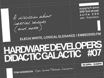 Hardware Developers Didactic Galactic #06 Poster design graphicdesign poster