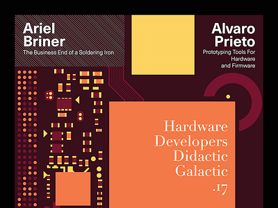 Hardware Developers Didactic Galactic #17 Poster design event poster