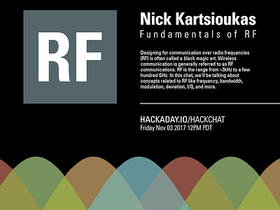 RF Hack Chat Poster design event hackaday poster