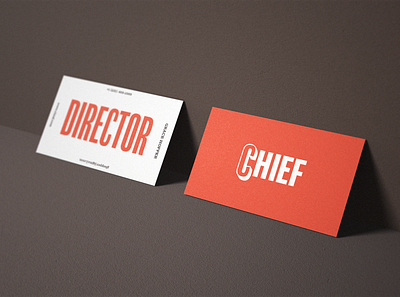 Chief Business Cards branding business cards logo typography