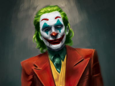 Joker digital painting illustration joker painting portrait