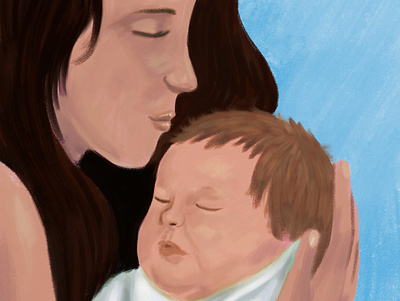 What They Don't Tell You About Having A Baby book cover cover digital paint illustration
