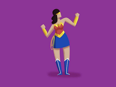 Wonder Woman dc comics illustration minimalist wonder woman