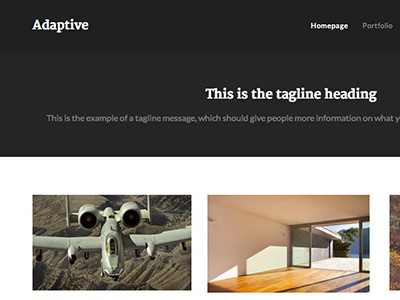 Adaptive Portfolio WordPress Themee authentic themes black clean grey minimal portfolio simple theme wordpress