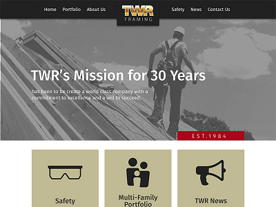 TWR Website Comp design web