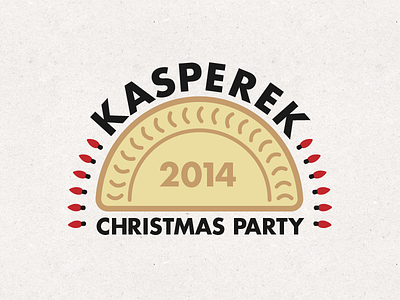Kasperek Christmas Party christmas illustrator logo pierogi polish vector