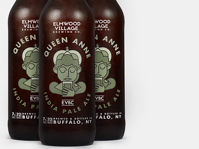 Queen Anne IPA Bottle Design