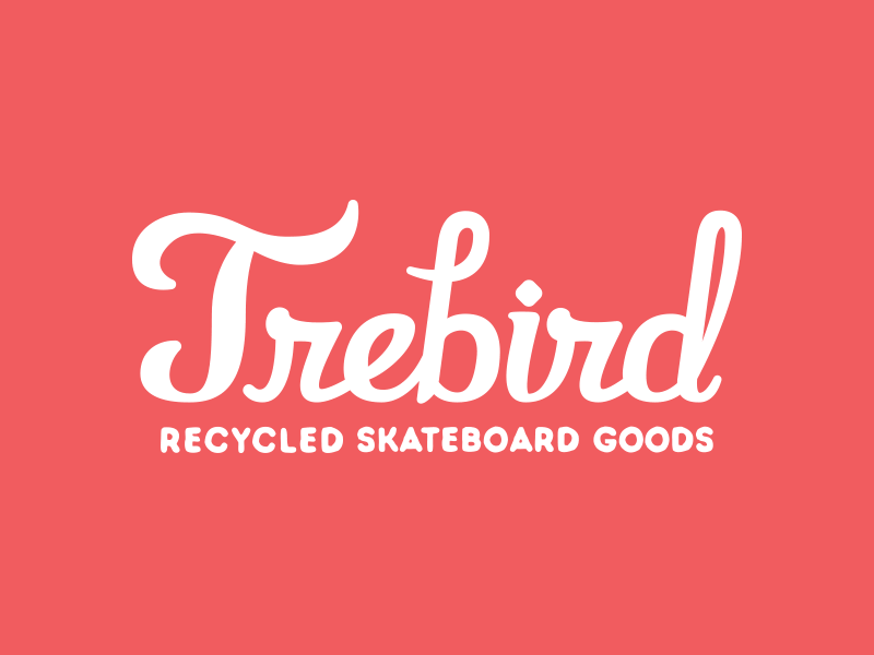 Trebird Wordmark branding identity illustrator logo vector wordmark
