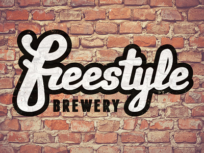Freestyle Brewery Logo beer branding brewery freestyle hip hop lettering logo logotype script typography wordmark