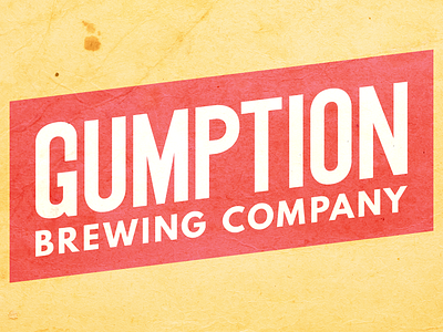 Gumption Brewing Logo beer branding brewery illustrator logo logotype typography wordmark