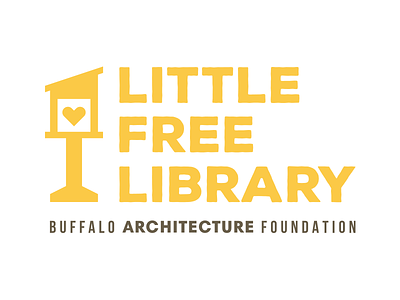 Little Free Library books brand illutrator library logo love nonprofit vector