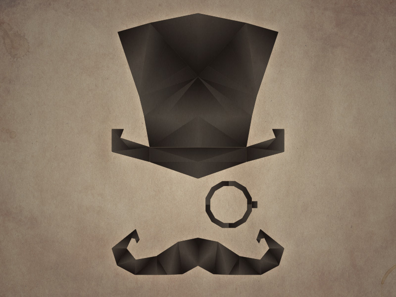 Gentleman's Logo monocle logo illustration vector geometric poster illustrator photoshop band gentleman moustache