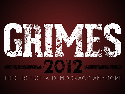 Grimes 2012 Tee Design illustrator photoshop shirt tshirt typography vector walking dead zombie