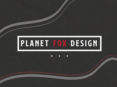 Planet Fox Design Business Card Front branding create design