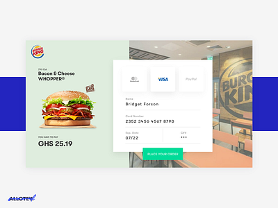Burger King Checkout concept burger king design ui ux web