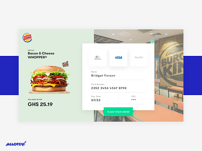 Burger King Checkout concept