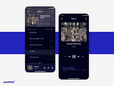 Music player app (Dark mode) app design music app music player ui ux