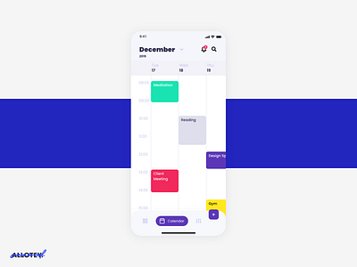 Calendar App app calendar design ui ux
