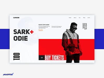 Sarkodie Website Design Concept africa design ghana hiphop music rap rapper ui ux web