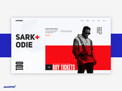 Sarkodie Website Design Concept