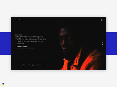 RIP Chadwick Boseman black panther chadwick chadwick boseman design ui ux wakanda web