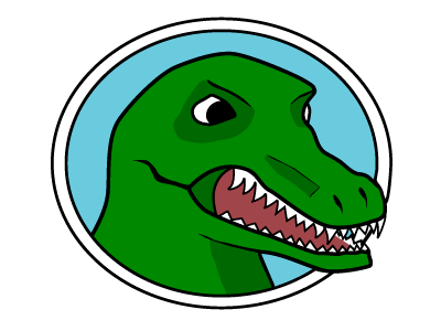 Dino blue dinosaur green illustration pink vector