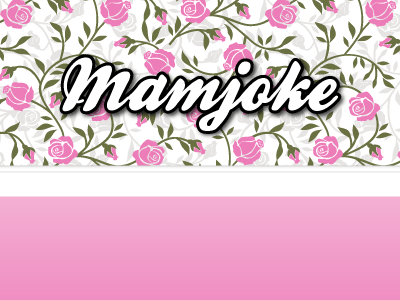 Mamjoke background concept site pink typography website
