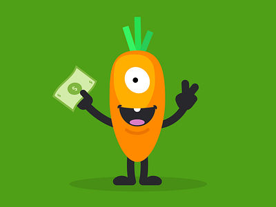 Cyclops Carrot carrot cartoon character funny grocery illustration illustrator vegetable