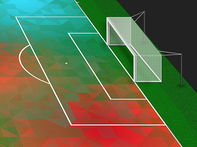 Stats - Pitch explorations in 2D & 3D space field futbol ipad log in minimal pitch sketch soccer sports stats edge ui ux