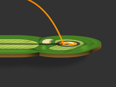 Golf Simulator Hole golf illustration ios mobile mobile app sketch sports ui ux vector