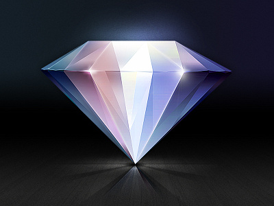 Diamond Icon diamond icon icons illustrator jewel jewelry lighting photoshop reflection shine