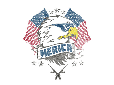 Merica Eagle america american american flag eagle flag guns merica