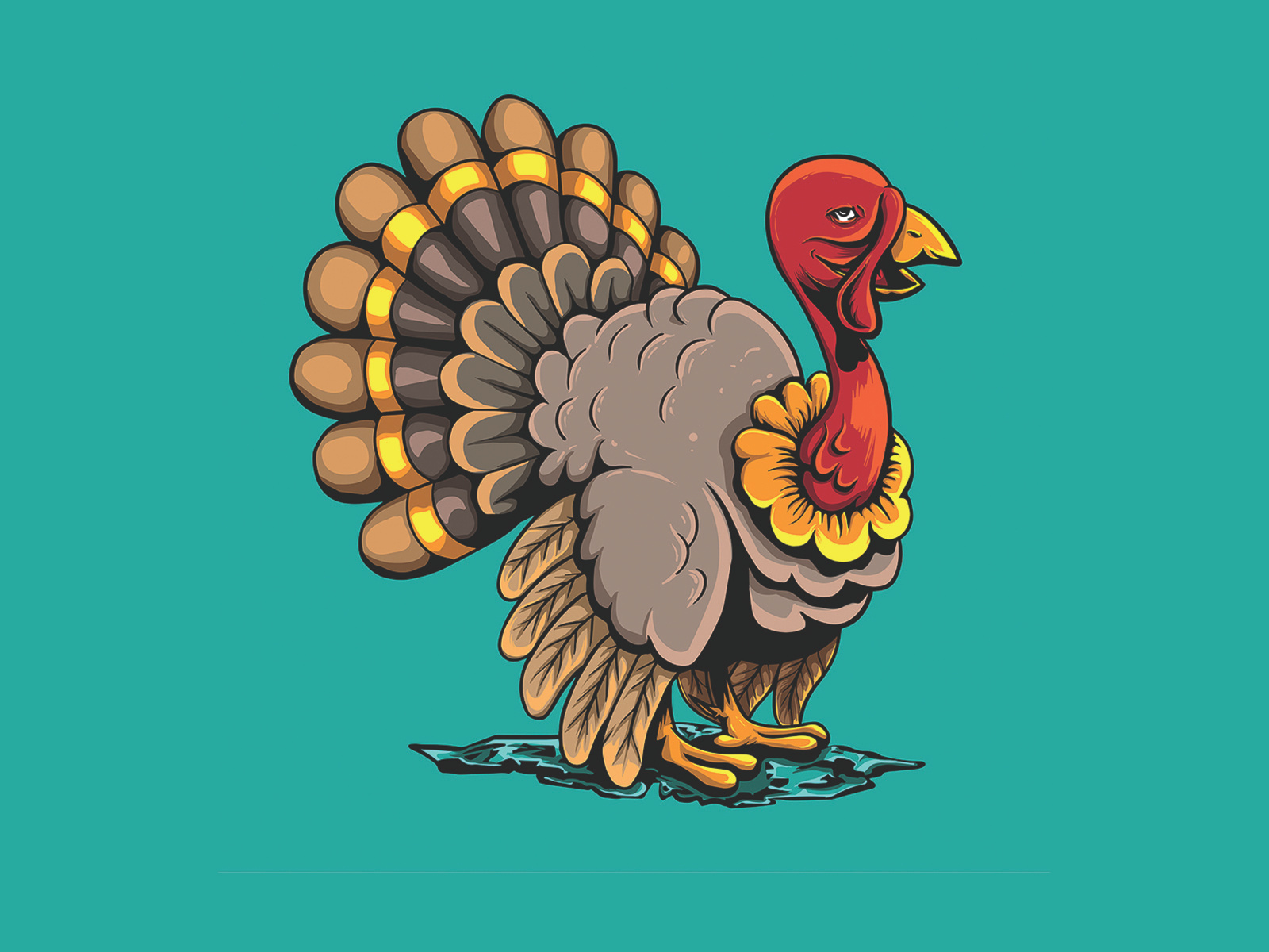 Chicken Turkey Vector Art Concept Design01 by Hustler on Dribbble