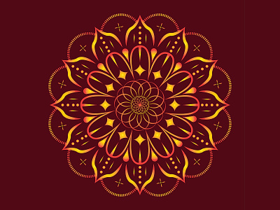 Mandala flower decorative premium design